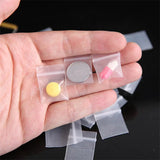 100pcs Mini Ziplock Bags Clear Pouch Storage Waterproof Plastic