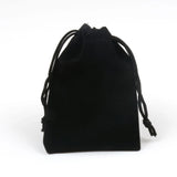 5pcs Velvet Drawstring Bags Small Flannel Jewelry Gift Cosmetic Storage