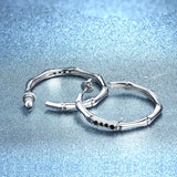 0.18 Ct Natural Spinel Hoop Earrings 925 Sterling Silver Gemstone Jewelry