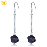 925 Silver Aventurine Dangle Earrings for Women