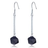 925 Silver Aventurine Dangle Earrings for Women