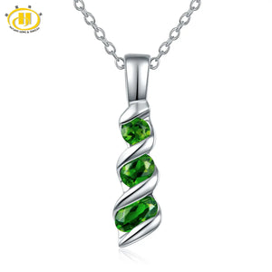 Gemstone Amethyst Peridot Garnet 925 Silver Chain Colorful Jewelry