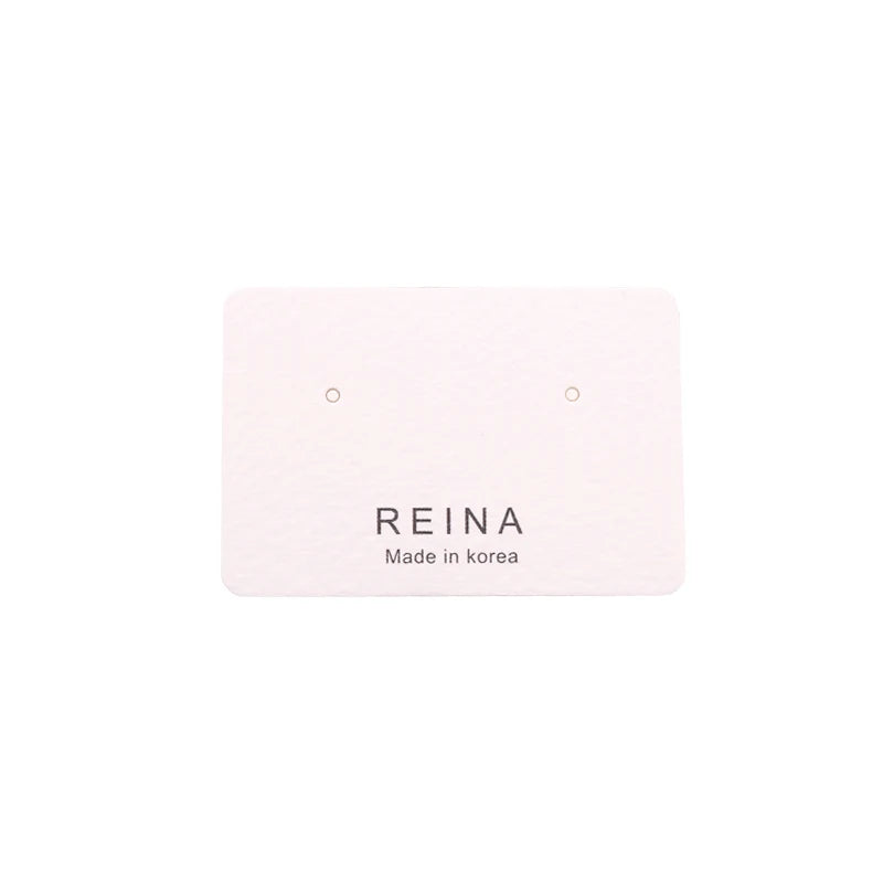 100pcs Jewelry Earring Cards Ear Studs Necklace Card Tag Logo
