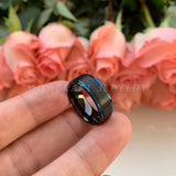 8mm Tungsten Wedding Rings Comfort Fit