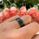 8mm Tungsten Wedding Rings Comfort Fit