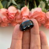 8mm Tungsten Wedding Rings Comfort Fit