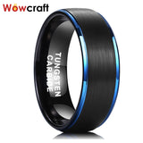 8mm Tungsten Wedding Rings Comfort Fit