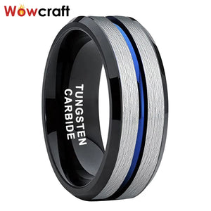 Tungsten Carbide Rings Wedding Band Comfort Fit