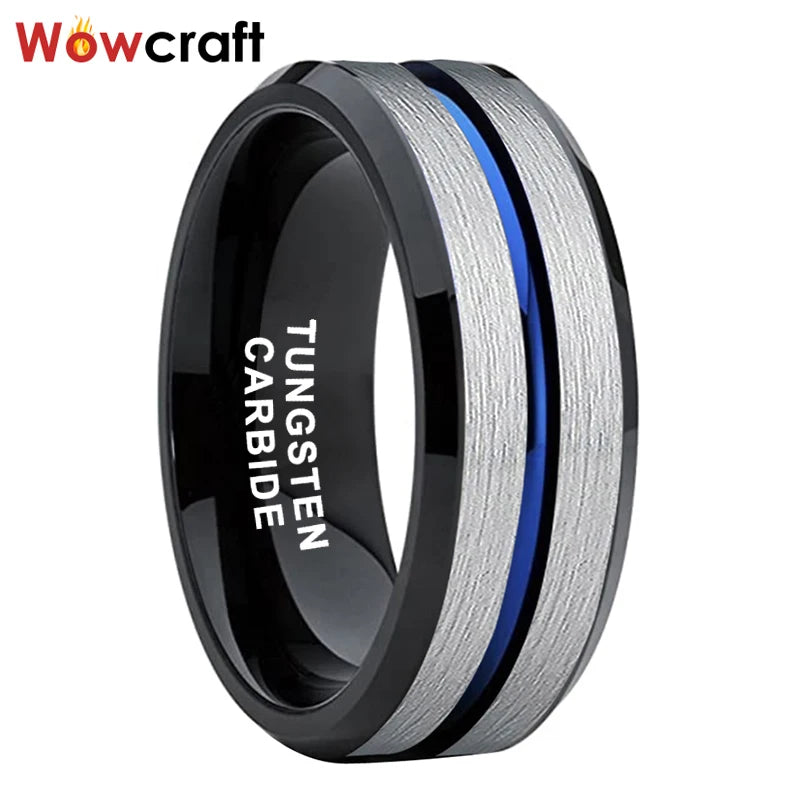 Tungsten Carbide Rings Wedding Band Comfort Fit