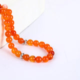Stone Agate Round Beads 33/99 Islamic Rosary Muslim Tasbih Bracelet