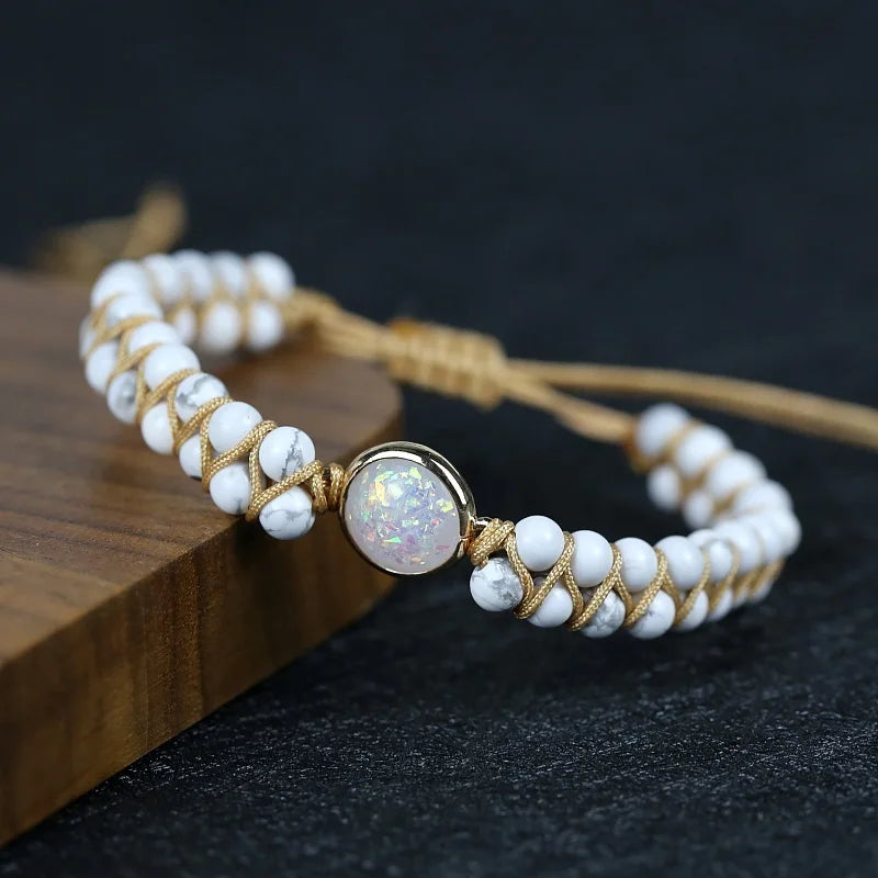 Opal Stone Bag Bracelet Femme Yoga Friendship Bracelet