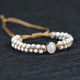 Opal Stone Bag Bracelet Femme Yoga Friendship Bracelet