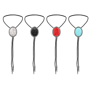 Stone Bolo Tie Necktie Halloween Costume Accessories