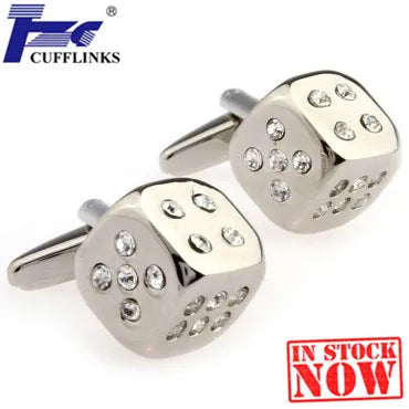 Stone Dice Cufflink Cuff Link Set