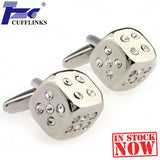 Stone Dice Cufflink Cuff Link Set