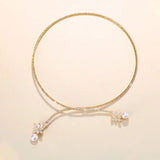 Rhinestone Collar Necklace Choker for Women