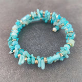 Stone Layer Bracelet Shell Bead Bangle Women Christmas Gift