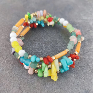 Stone Layer Bracelet Shell Bead Bangle Women Christmas Gift