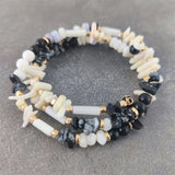 Stone Layer Bracelet Shell Bead Bangle Women Christmas Gift