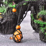 Stone Necklace DIY Necklace Cord Empty Stone Holder Replacement Necklace Rope