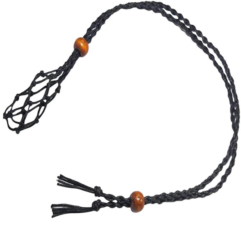 Stone Necklace DIY Necklace Cord Empty Stone Holder Replacement Necklace Rope