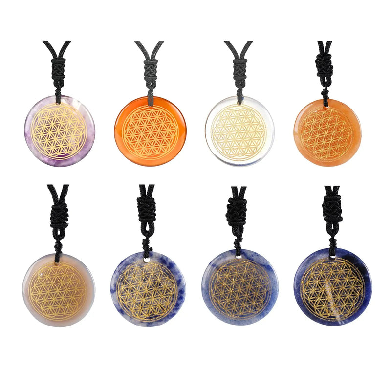 Stone Pendant Charm Necklace for Girls