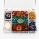 Stone Reiki Balancing Tumble Chip Crystal Healing Wicca Stones Kit