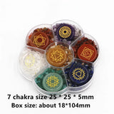 Stone Reiki Balancing Tumble Chip Crystal Healing Wicca Stones Kit