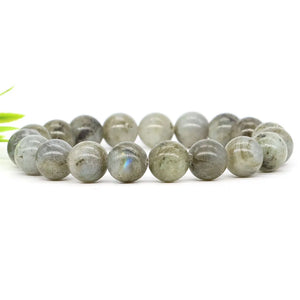 Labradorite Crystal Bracelet Chakra Healing Energy Stretch Charm Jewelry