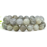 Labradorite Crystal Bracelet Chakra Healing Energy Stretch Charm Jewelry