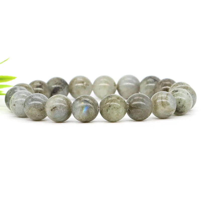 Labradorite Crystal Bracelet Chakra Healing Energy Stretch Charm Jewelry