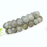 Labradorite Crystal Bracelet Chakra Healing Energy Stretch Charm Jewelry