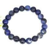 Sodalite Crystal Round Beads Bracelet Chakra Healing Energy Stretch DIY Jewelry
