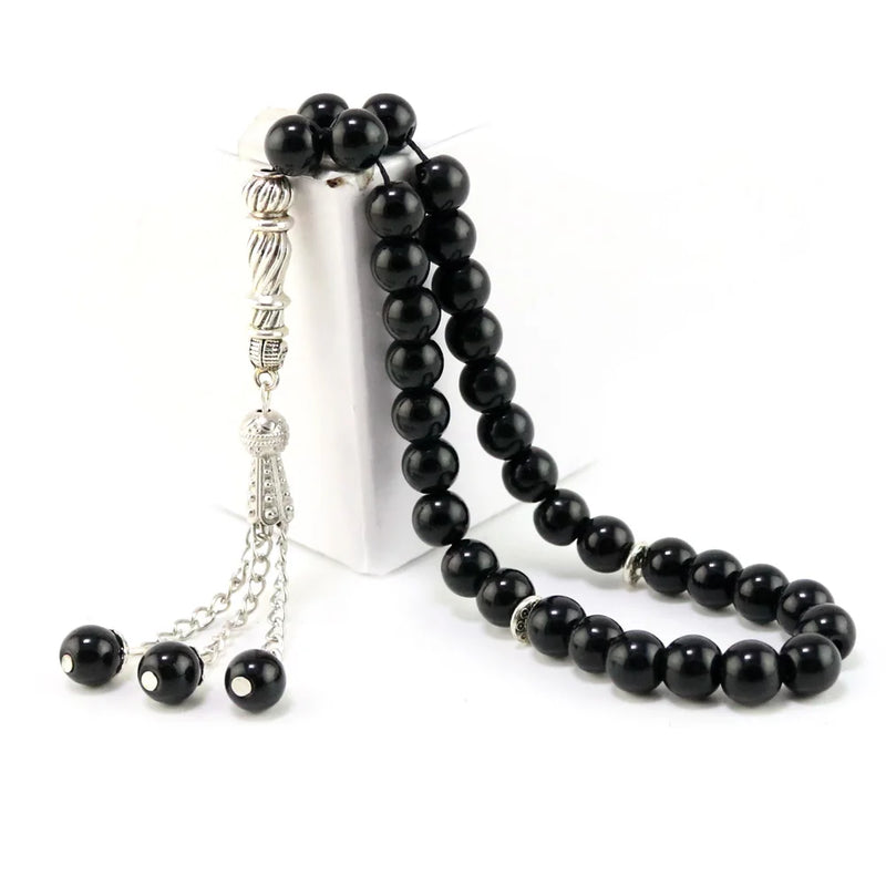 Stone Tasbih Agates Tassel Crystal 33 99 Misbaha Islam Rosary
