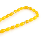 Yellow Agates Bead Tassel Pendant Islamic Muslim Tasbih Rosary