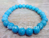 Stone Howlite Bead Bracelet Adjustable Party Style