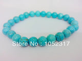Stone Howlite Bead Bracelet Adjustable Party Style