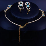 StoneFans Flower Statement Necklace Women Maxi Choker Jewelry