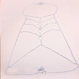 StoneFans Bling Rhinestone Body Chain Bra Harness Lingerie Jewellery