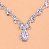 Boho Rhinestone Wedding Pendant Head Chain Jewelry for Women