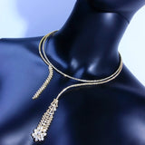 StoneFans Charm Torques Necklaces with Pendant for Women