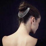 StoneFans Star Crystal Tassle Combs for Women Jewelry