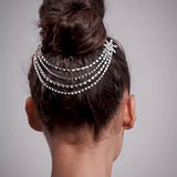 StoneFans Star Crystal Tassle Combs for Women Jewelry
