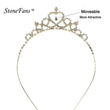 StoneFans Rhinestone Tiara Princess Headband for Girls