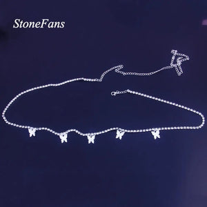 StoneFans Sequins Belly Waist Chain Body Jewelry Women