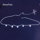 StoneFans Sequins Belly Waist Chain Body Jewelry Women