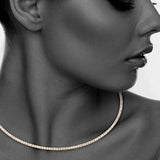 StoneFans Sparkly Rhinestone Crystal Choker Necklace