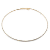 StoneFans Sparkly Rhinestone Crystal Choker Necklace