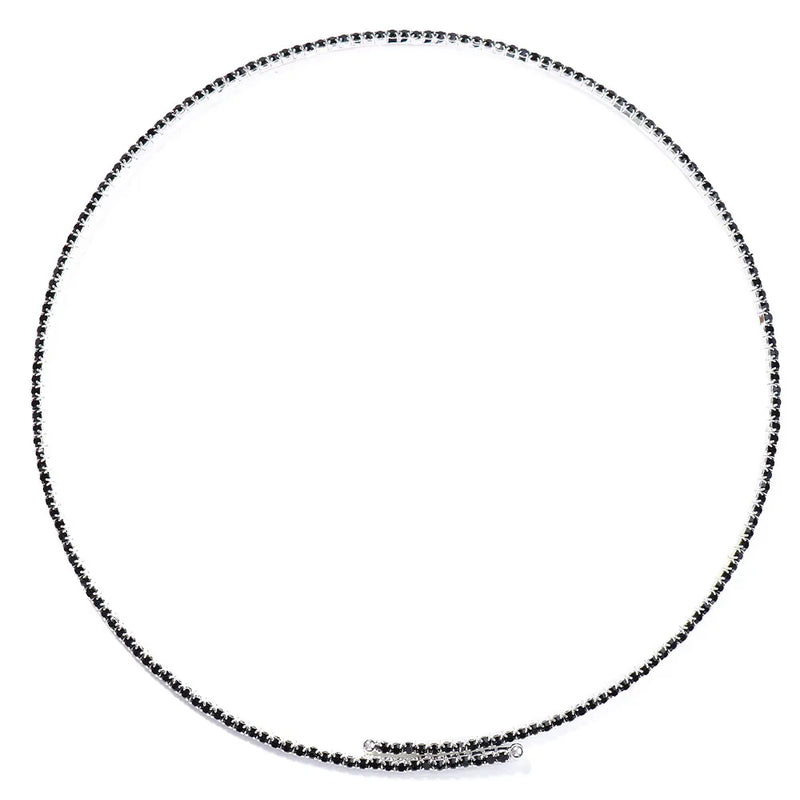 StoneFans Sparkly Rhinestone Crystal Choker Necklace