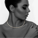 StoneFans Sparkly Rhinestone Crystal Choker Necklace